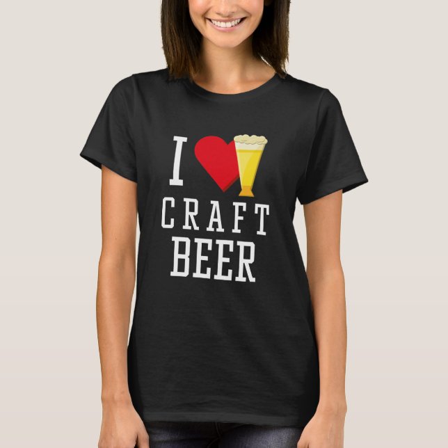 Camiseta Eu Amo Cerveja Artesanato (Frente)