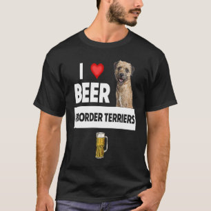 Camiseta Eu amo cerveja e borda, Cachorros mães Pai Drinki
