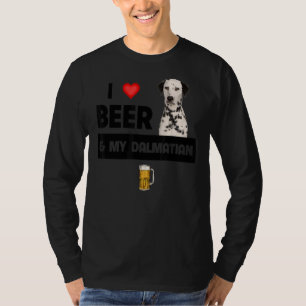 Camiseta Eu Amo Cerveja E Meu Bebendo De Cachorro Pai Dalma