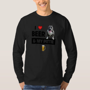 Camiseta Eu Amo Cerveja E Minha Mãe Pai Pitbull Dog Dri