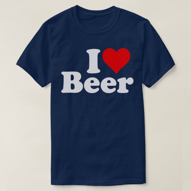 CAMISETA EU AMO CERVEJA EU CORAÇÃO CERVEJA  (Frente do Design)