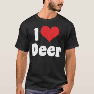 Camiseta Eu Amo Cervo Coração