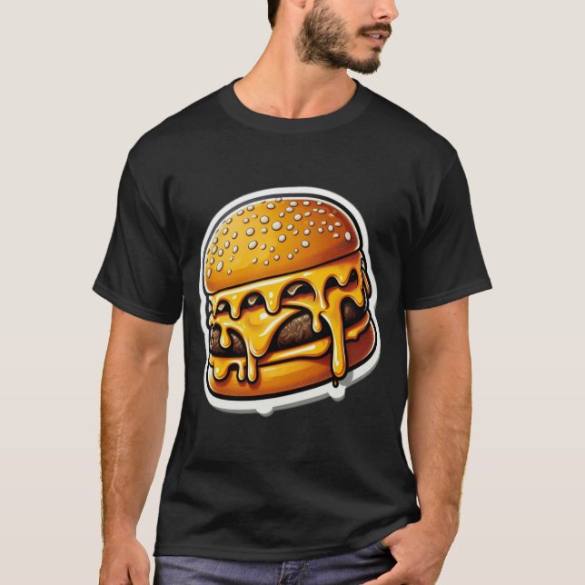 CAMISETA EU AMO CHEESEBURGER (Frente)