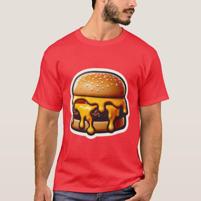 CAMISETA EU AMO CHEESEBURGER 6 (Frente)