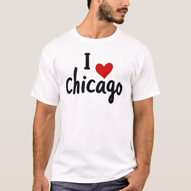 Camiseta Eu amo Chicago (Frente)