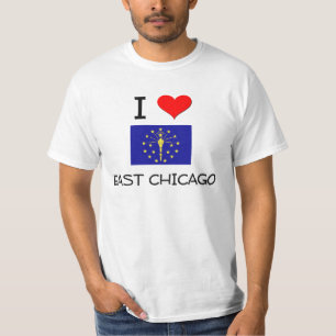 Camiseta Eu amo CHICAGO DO LESTE Indiana