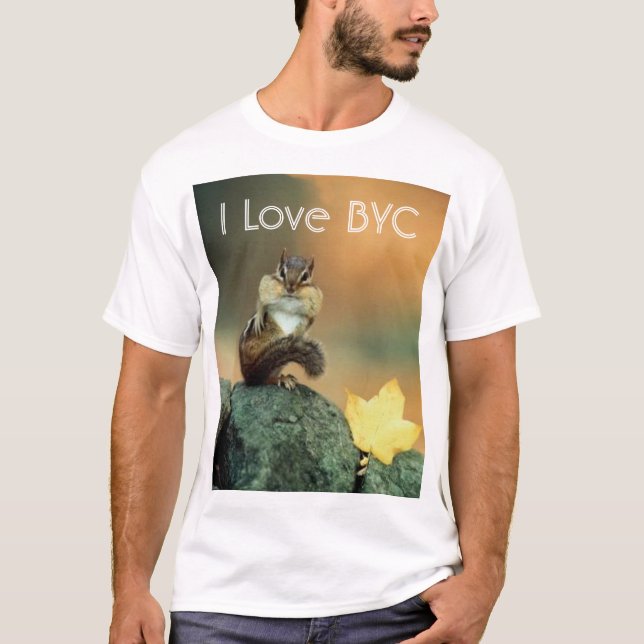 Camiseta Eu amo Chipmonk (Frente)