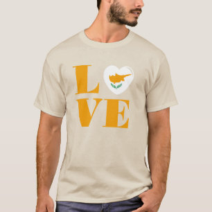 Camiseta Eu amo Chipre