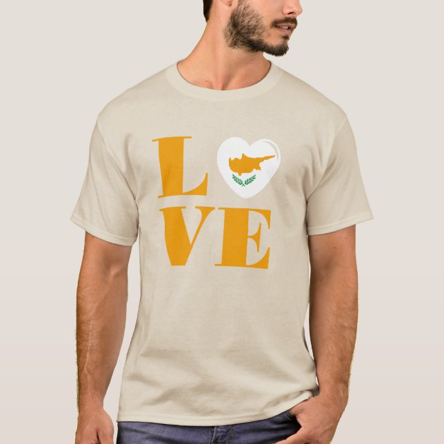 Camiseta Eu amo Chipre (Frente)