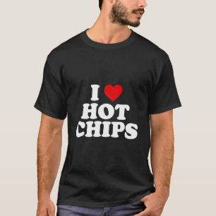 Camiseta Eu Amo Chips Quentes