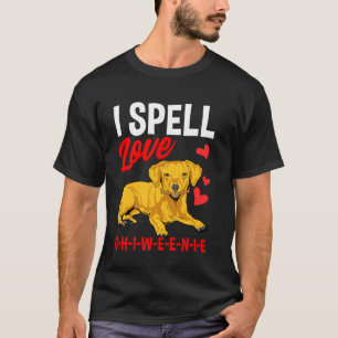 Camiseta Eu Amo Chiweenie Cute Wiener Dachshund