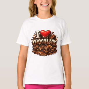 Camiseta Eu Amo Chocolate