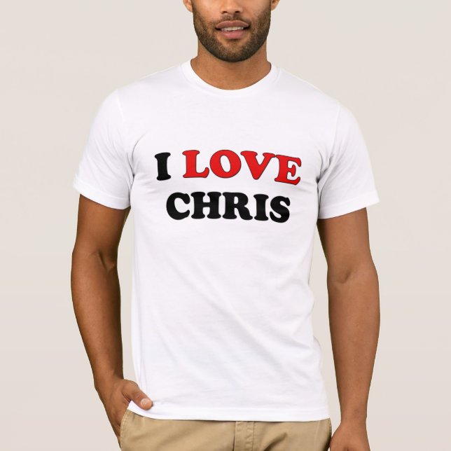 Camiseta Eu amo Chris (Frente)