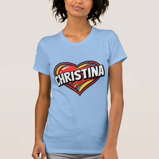 Camiseta Eu Amo Christina (Frente)