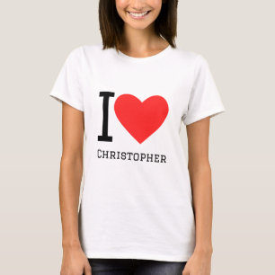 Camiseta Eu amo Christopher