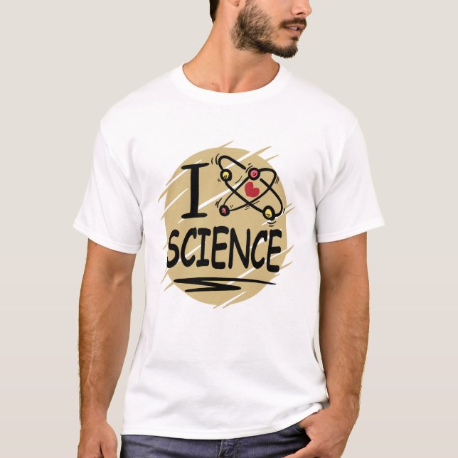 Camiseta Eu amo ciência (Frente)