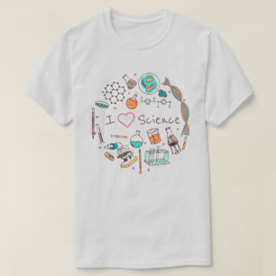 Camiseta Eu amo ciência