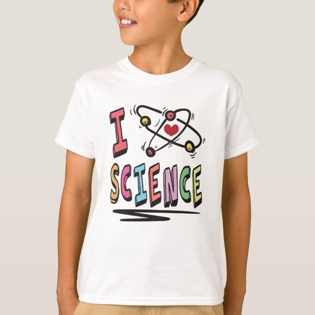 Camiseta Eu amo Ciência (Frente)