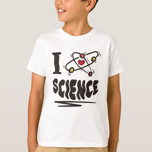 Camiseta Eu amo ciência (Frente)