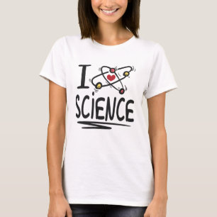 Camiseta Eu amo ciência