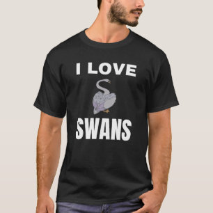 Camiseta Eu amo Cisnes