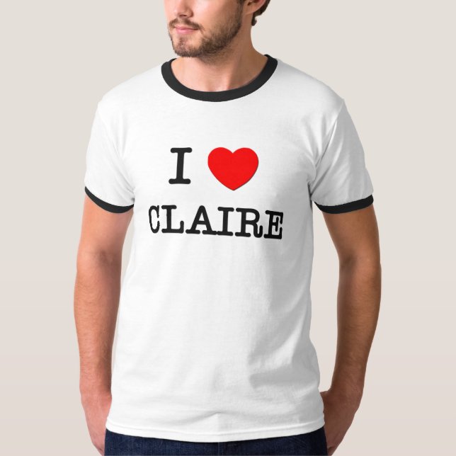 Camiseta Eu amo Claire (Frente)
