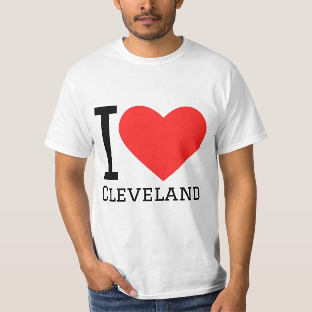Camiseta Eu amo Cleveland (Frente)