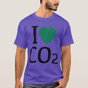 Camiseta Eu amo CO2 engraçado