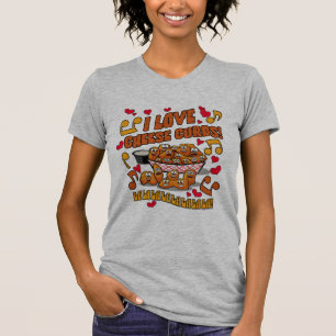 Camiseta Eu Amo Coalhos de Queijo!