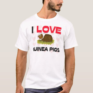 Camiseta Eu amo cobaias