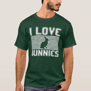 Camiseta Eu amo coelhinhos vintage