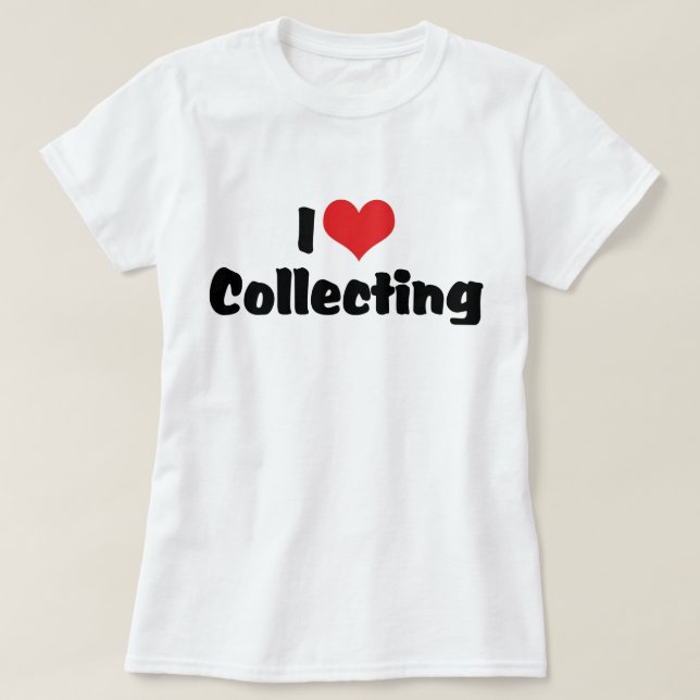 Camiseta Eu Amo Coleção de Corações (Frente do Design)