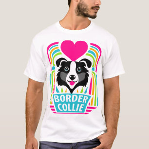 Camiseta Eu Amo Collies Fronteiriços