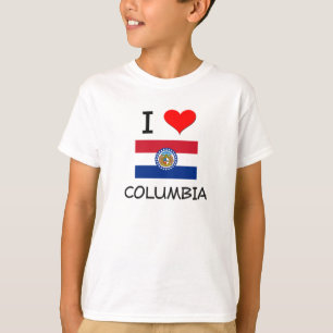 Camiseta Eu amo Colômbia Missouri