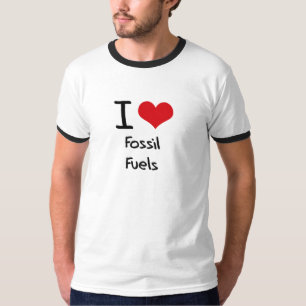 Camiseta Eu amo combustíveis fósseis