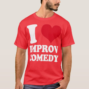 Camiseta Eu Amo Comédia Do Improv