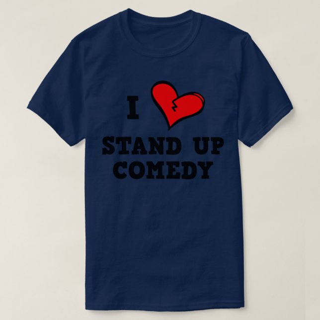 Camiseta Eu amo Comédia Stand Up (Frente do Design)