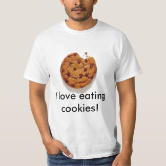 Camiseta Eu amo comer biscoitos!