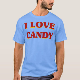 Camiseta Eu Amo Comida Estética De Doces E Doce