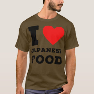 Camiseta eu amo comida japonesa