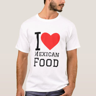 Camiseta Eu amo comida mexicana