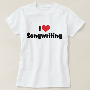 Camiseta Eu Amo Composição de Canções - Compositor Músico