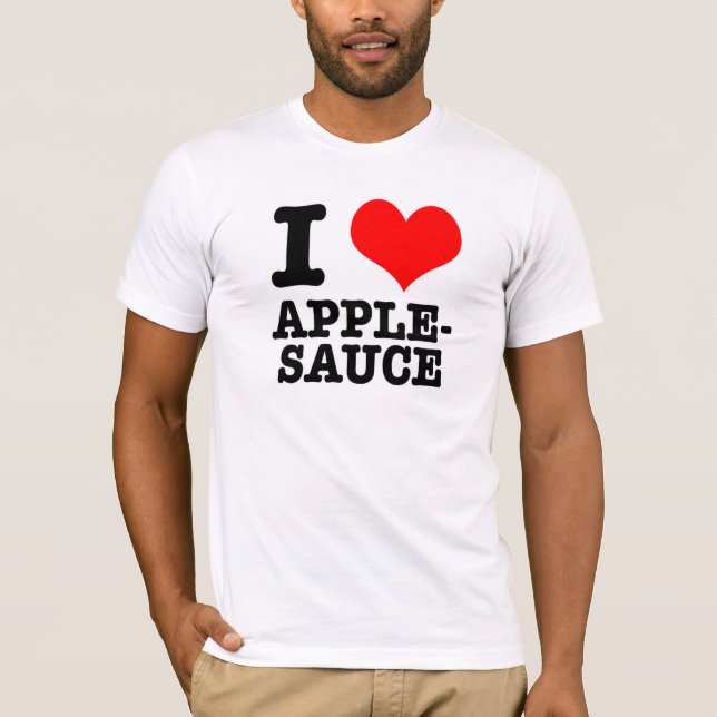 CAMISETA EU AMO COMPOTA DE MAÇÃ (Frente)