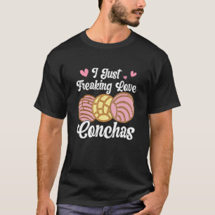 Camiseta Eu Amo Conchas Pan Dulce Latina Mexicana Mulher Co
