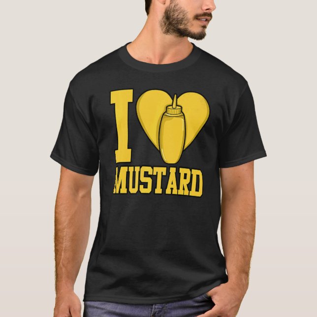 Camiseta Eu Amo Condição De Mostarda (Frente)