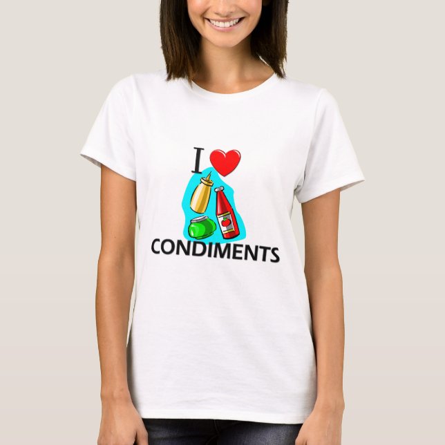 Camiseta Eu amo condimentos (Frente)
