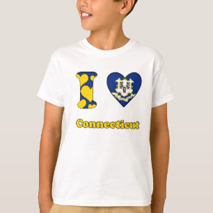 Camiseta Eu amo Connecticut
