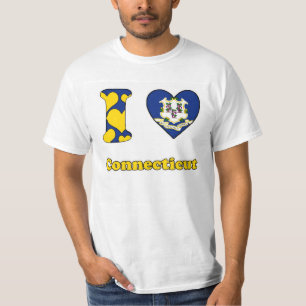 Camiseta Eu amo Connecticut