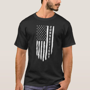 Camiseta Eu Amo Connecticut Patriótico Connecticut