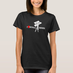 Camiseta Eu Amo Construção de Gesso Gesso Conteur Eu Amo